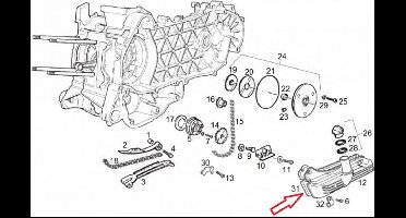 originele motorafdichting voor piaggio 180 super hexagon gtx scooter 1999 tot 2000 487384 nieuw