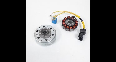 originele ontstekingsrotor stator voor piaggio scooter 125 x8 2004 tot 2008 58059r / 584694 nieuw