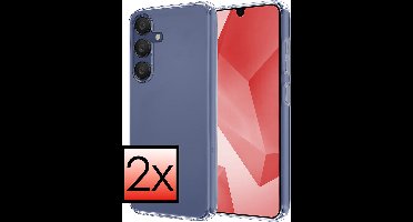 Hoesje - 2 Stuks - Geschikt voor Samsung Galaxy A16 - Sterk & Shockproof - Case Siliconen - Back Cover - Telefoon Hoes - Transparant