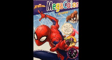 Marvel Spider-Man - Megacolor - +/- 125 kleurplaten - 1 stickervel - superheld - kleuren - knutselen - tekenen