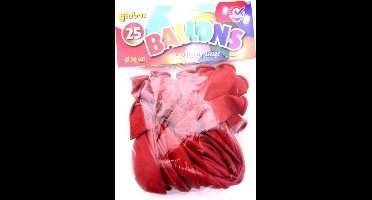 Globos Ballonnen rood 25 stuks