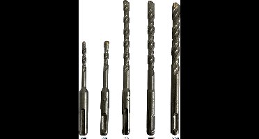 SDS+ borenset - steenborenset -betonboor steenboor 5/6/8/10/12 mm - 5-delig