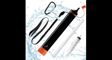 DailySupplies® Waterfilter Survival - Noodpakket - Outdoor - Zwart