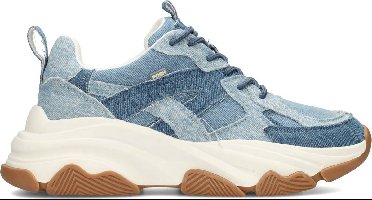 POSH by Poelman GIGI Dames Sneakers - Licht Denim
