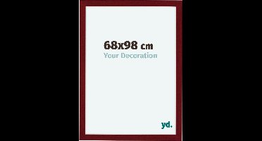 Your Decoration - Fotolijst 68x98 cm - MDF - Wijnrood Geveegd - Como