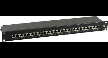 EFB Elektronik 37666SW.1M 24 ports Network patch panel CAT 6A 1 U