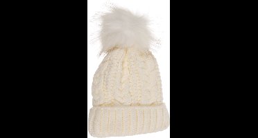 Out of the Blue - muts - beanie - damesmuts gevoerd - winter - offwhite