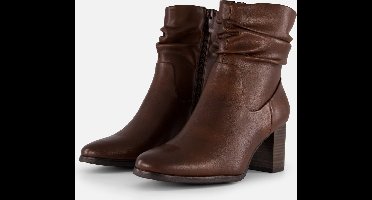 Marco Tozzi Enkellaarjses bruin Synthetisch - Dames - Maat 42