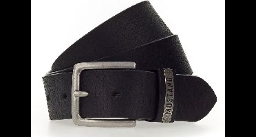 MUSTANG Leren Riem Classic Leather Belt W80 Black Zwart