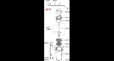Eheim filterpot voor 2217