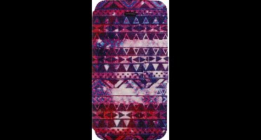 Apple iPhone 4S Hoesje - Xccess - Serie - Kunstlederen Bookcase - Aztec Purple - Hoesje Geschikt Voor Apple iPhone 4S