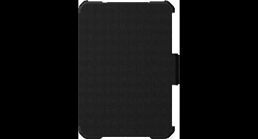 UAG Tablet Hoes Geschikt voor iPad Mini 6 (2021) - UAG Metropolis Bookcase tablet - Zwart /Zwart