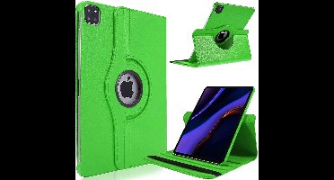 Hoes geschikt voor iPad pro 2020 / 2021 bookcase Draaibare Groen - Hoes geschikt voor iPad pro hoes 2021 / 2020 - Hoes geschikt voor iPad pro 11 2021 case Cover- Hoes geschikt voor iPad pro 2020 hoes