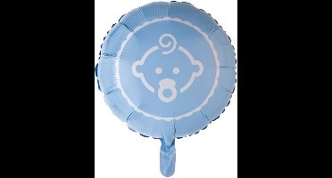 Wefiesta Folieballon Baby Boy 45,5 Cm Blauw/wit