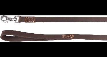 Hond Looplijn Memphis Donkerbruin 1,3m 22mm