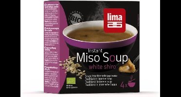Lima Instant miso soup white shiro 16.5 gram bio 4st