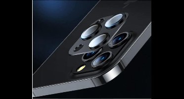 Fonu Camera Lens Tempered Glas Protector iPhone 12 Pro Zwart