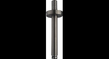 Luxe Douche-Arm Rond Plafond Bevestiging 15 cm. - Gunmetal