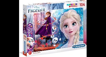 Clementoni - Puzzel 104 Stukjes Jewels Frozen 2, Kinderpuzzels, 6-8 jaar, 20164