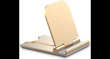 Universele Verstelbare Bureau Tafel Houder voor Smartphone - Tablet - GSM - Mobiel Goud