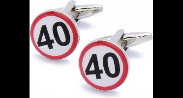 Manchetknopen - 40 Jaar Jubileum Feest Verjaardag