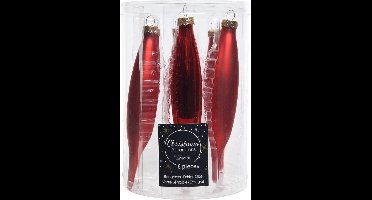 Effen pegels 150x30mm rood koker a 6 Kerstartikelen