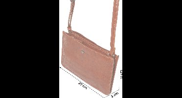 TOM TAILOR Schoudertas Maris Cross Bag Croco Cognac Bruine