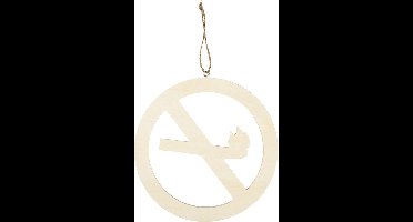 Schild, Niet roken, d: 21,3 cm, dikte 0,9 cm, triplex, 1stuk