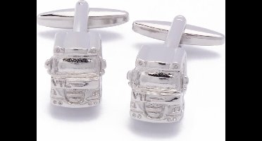 Manchetknopen - Vrachtwagen Voorkant Zilverkleur