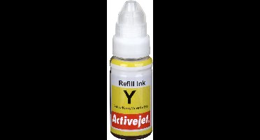 Activejet AC-G490Y inkt (vervanging voor Canon GI-490Y; Supreme; 70 ml; geel)