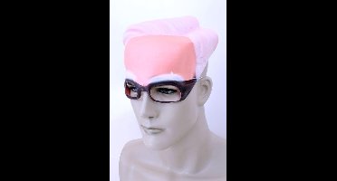 Schedel plastic opa grijs haar met bril