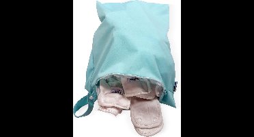 Luierzak Bambinex - Mint | Met rits | Wasbare luiers | Wetbag