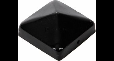Paalafdekkap Pyramide Zwart - 71 x 71 mm
