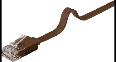 CAT6 Netwerkkabel - RJ45 - bruin - 1 m