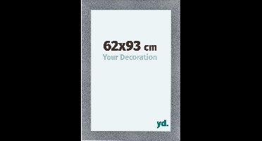Your Decoration - Fotolijst 62x93 cm - MDF - Aluminium Geborsteld - Como