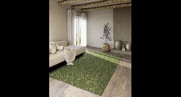Flycarpets Villeroy & Boch - Jute Vloerkleed - Rosalie - Jungle Groen - 160x230 cm