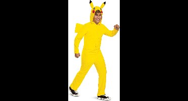 POKÉMON, Pikachu Jumpsuit met capuchon Classic, Maat M (7-8 jaar)