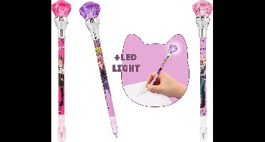 Depesche - TOPModel pen met licht - REBEL KITTY - 1 stuk