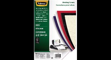 Fellowes schutbladen A4 linnen royal blauw 25 stuks FCS