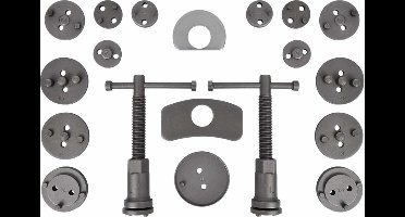 Topgear Remklauw Terugstelset - 21-delig - Links- en rechtsdraaiend - Universeel - Inclusief Koffer