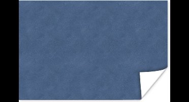 Poster Leer - Blauw - Dierenhuid - 30x20 cm