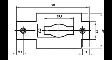 Mauer Sluitplaat 452 Rvs Voor Slot 2185