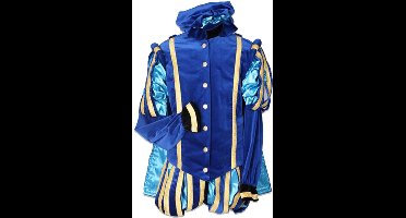 Piet fluweel met cape Malaga Blauw / Babyblauw.