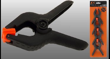 FX tools Lijmklemmen kunststof 10cm set a 4 st.