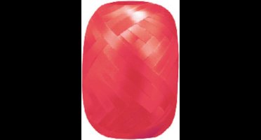 Wefiesta - Cadeaulint - 20 M x 5 MM - Polyester - Rood