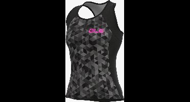 Ale Dames Fietsshirt Zonder Mouwen Solid Triangles - GrijsZwart - XXXL - Valt klein