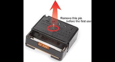 Perel Kwartsklokmechanisme, radiogestuurde tijdsaanduiding (DCF)