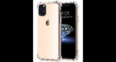 Ntech hoesje Geschikt voor iPhone 11 Pro Anti Shock Back Cover - Transparant