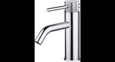 Wastafelkraan Wiesbaden Ribbd Opbouw Mengkraan Chroom