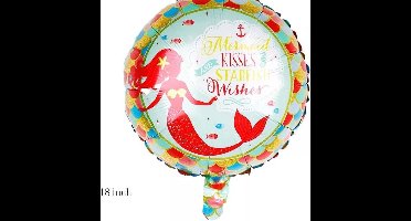 Folieballon zeemeermin , 40cm kindercrea